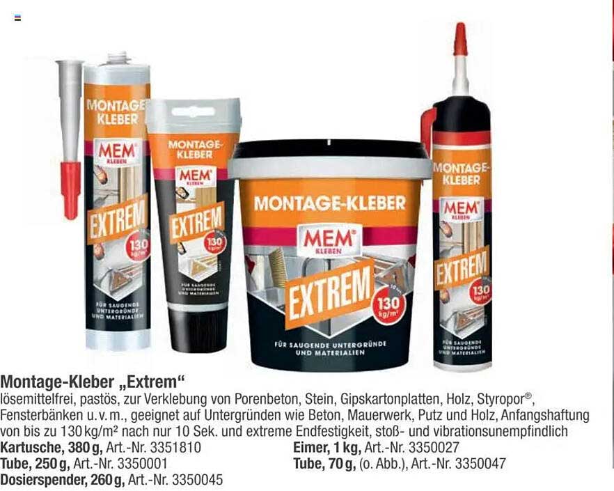 Montage-Kleber „Extrem“