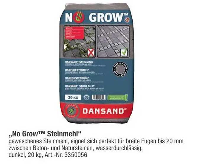 „No Grow™ Steinmehl“