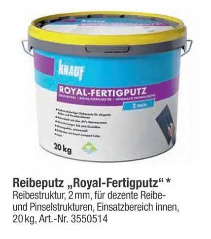 Reibeputz „Royal-Fertigputz“