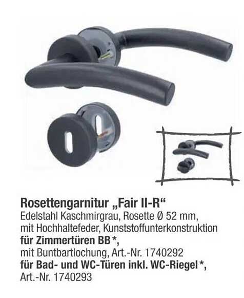 Rosettengarnitur „Fair II-R“
