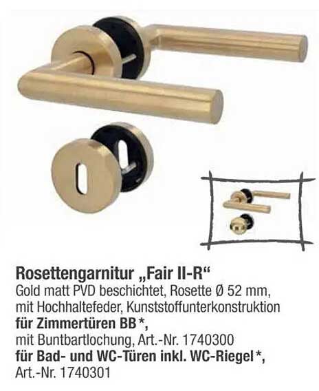 Rosettengarnitur „Fair II-R“