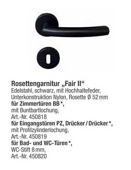 Rosettengarnitur „Fair II“