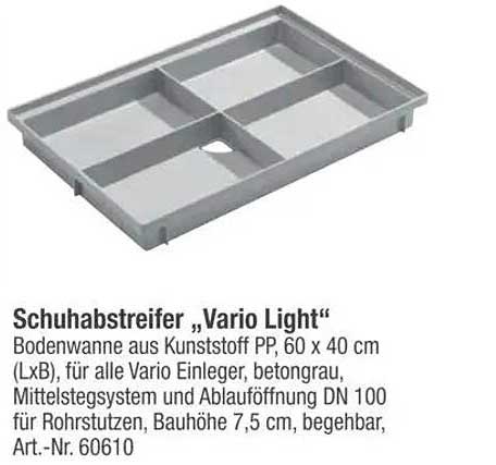 Schuhabstreifer „Vario Light“