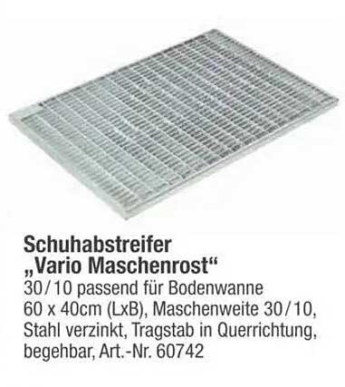Schuhabstreifer „Vario Maschenrost“