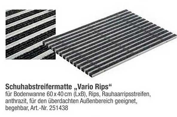 Schuhabstreifermatte „Vario Rips“