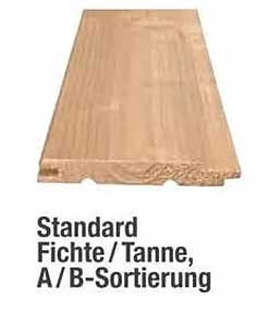 Standard Fichte / Tanne, A / B-Sortierung