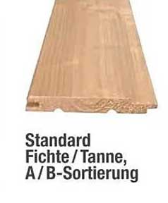 Standard Fichte/Tanne, A/B-Sortierung