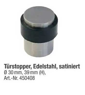 Türstopper, Edelstahl, satiniert