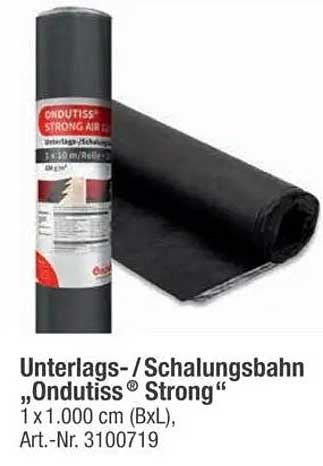 Unterlags-/Schalungsbahn „Ondutiss® Strong“