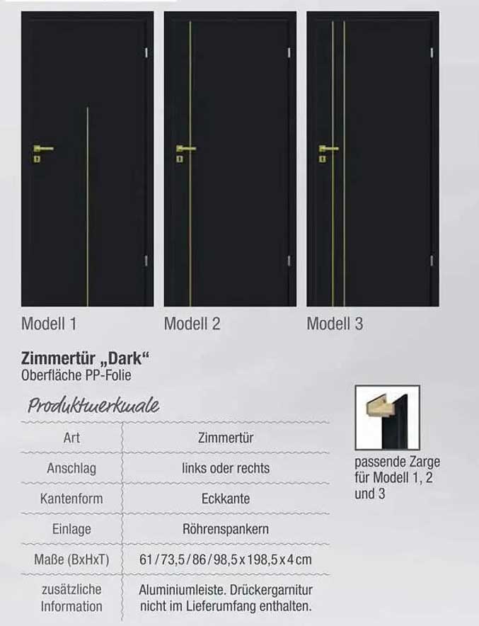 Zimmertür „Dark“
