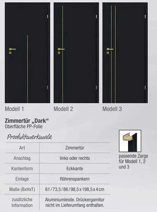 Zimmertür „Dark“