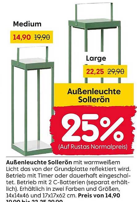 Außenleuchte Sollerön