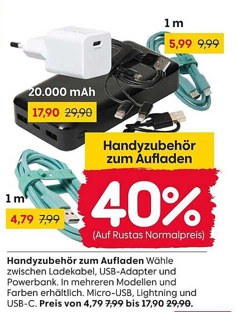 Handyzubehör zum Aufladen