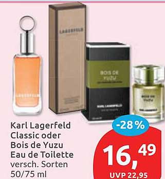 Karl Lagerfeld Classic oder Bois de Yuzu Eau de Toilette versch. Sorten 50/75 ml