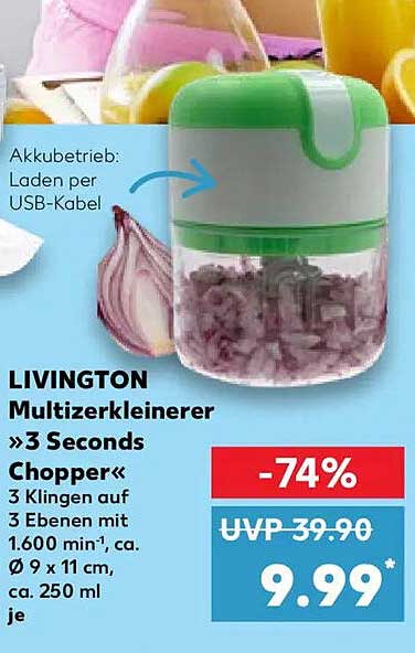 LIVINGTON Multizerkleinerer »3 Seconds Chopper«