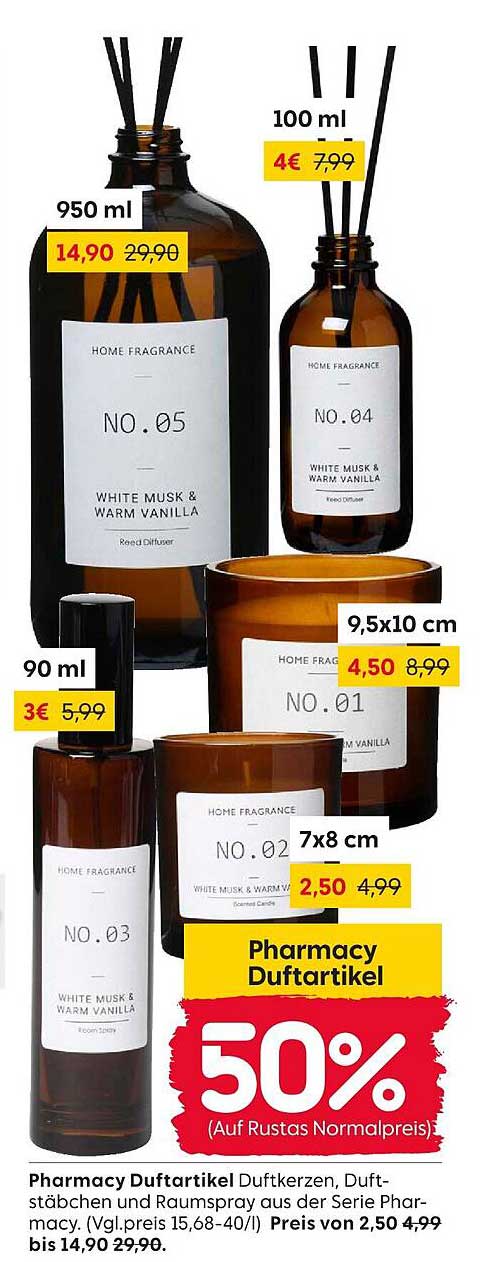 Pharmacy Duftartikel Duftkerzen, Duftstäbchen und Raumspray aus der Serie Pharmacy.