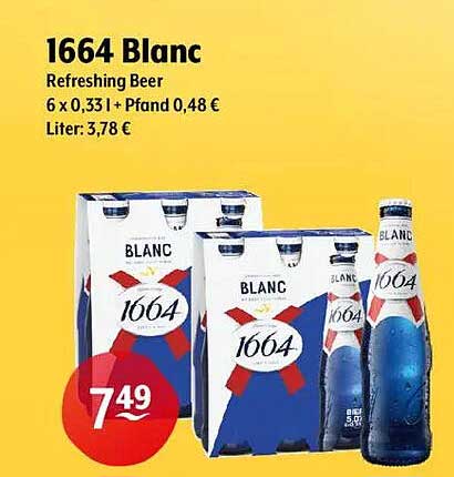 1664 Blanc - Erfrischendes Bier in der 6er-Packung