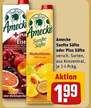 Amecke Sanfte Säfte oder Plus Säfte - 1-Liter-Packung