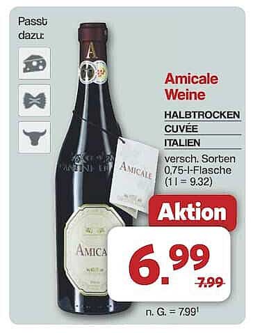 Amicale Weine - Halbtrocken Cuvée aus Italien