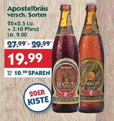 Apostelbräu - 20er Kiste verschiedene Sorten