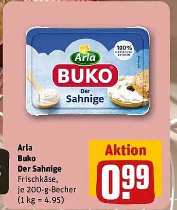 Arla Buko Der Sahniga Frischkäse, je 200-g-Becher