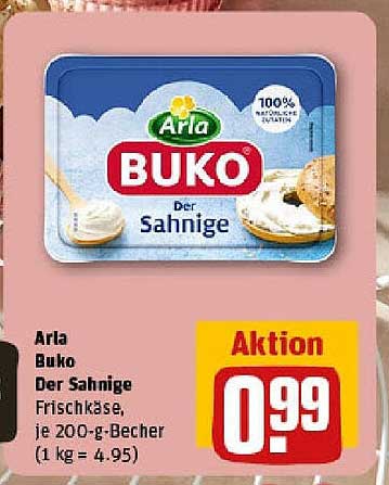 Arla Buko Der Sahnige Frischkäse, je 200-g-Becher