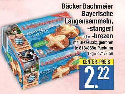 Bäcker Bachmeier Bayerische Laugensemmern, -stangerl oder -brezen