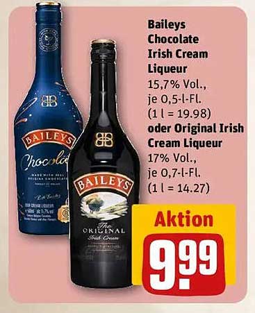 Baileys Chocolate Irish Cream Liqueur oder Original Irish Cream Liqueur