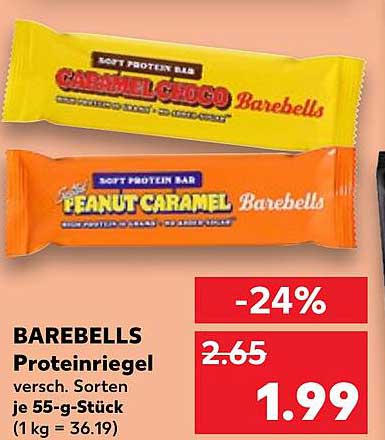 BAREBELLS Proteinriegel – Verschiedene Sorten