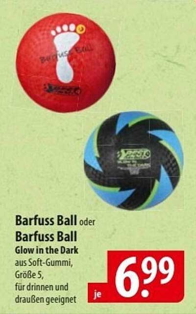 Barfuss Ball oder Barfuss Ball Glow in the Dark