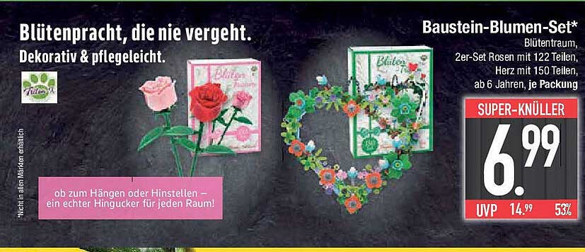 Baustein-Blumen-Set – Blütenpracht, die nie vergeht.