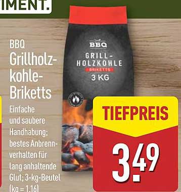 BBQ Grillholzkohle-Briketts 3 KG