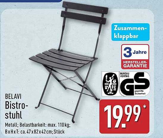 BELAVI Bistrostuhl