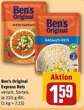 Ben's Original Express Reis - verschiedene Sorten, je 220-g-Btl.