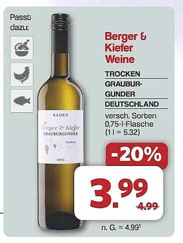 Berger & Kiefer Weine - Trocken Grauburgunder 0,75 l
