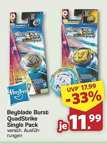 Beyblade Burst QuadStrike Single Pack - Verschiedene Ausführungen