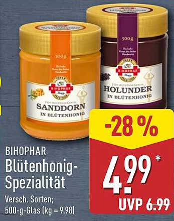 BIHOPHAR Blütenhonig-Spezialität - Verschiedene Sorten