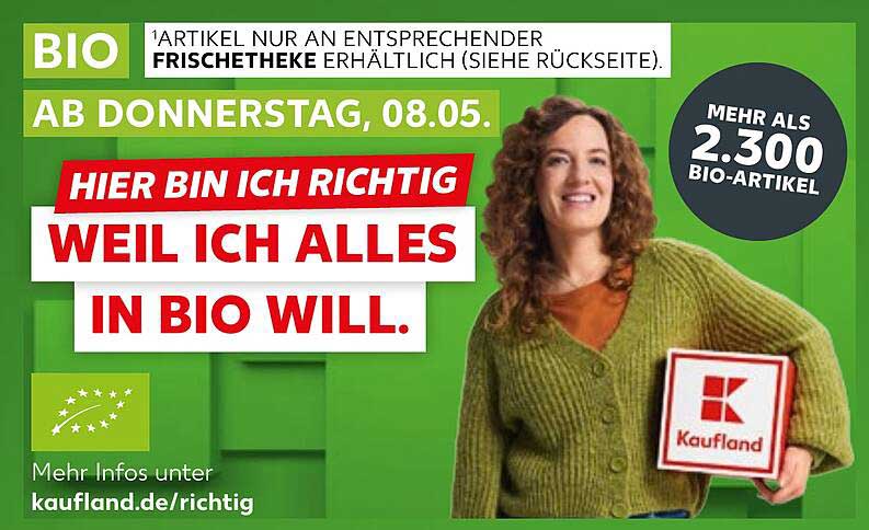 BIO - Hier bin ich richtig, weil ich alles in Bio will.