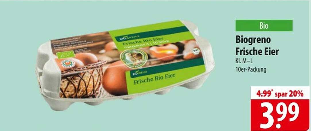 Biogreno Frische Eier 10er-Packung