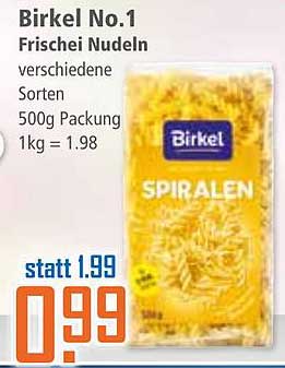 Birkel No.1 Frisch Nudeln - verschiedene Sorten 500g Packung