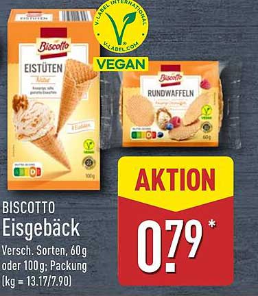 BISCOTTO Eisgebäck - Versch. Sorten, 60g oder 100g