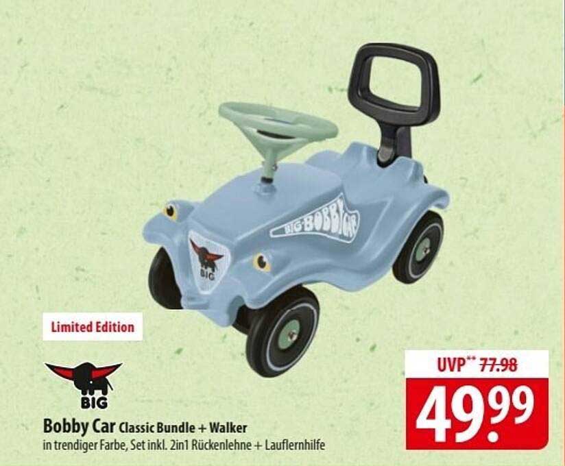 Bobby Car Classic Bundle + Walker in trendiger Farbe