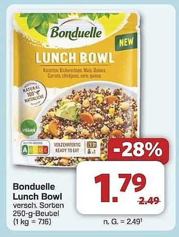 Bonduelle Lunch Bowl versch. Sorten 250-g-Beutel