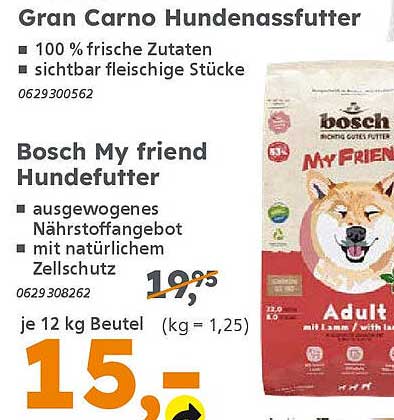 Bosch My Friend Hundefutter - Ausgewogenes Nährstoffangebot mit natürlichem Zellschutz