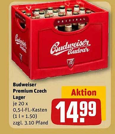 Budweiser Premium Czech Lager
