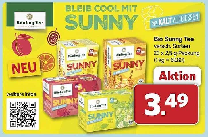 Bünning Tee Sunny – Verschiedene Sorten für den perfekten Genuss