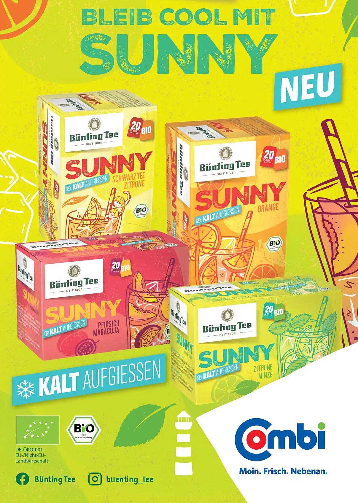 Bünting Tee SUNNY Kalt Aufgegossen