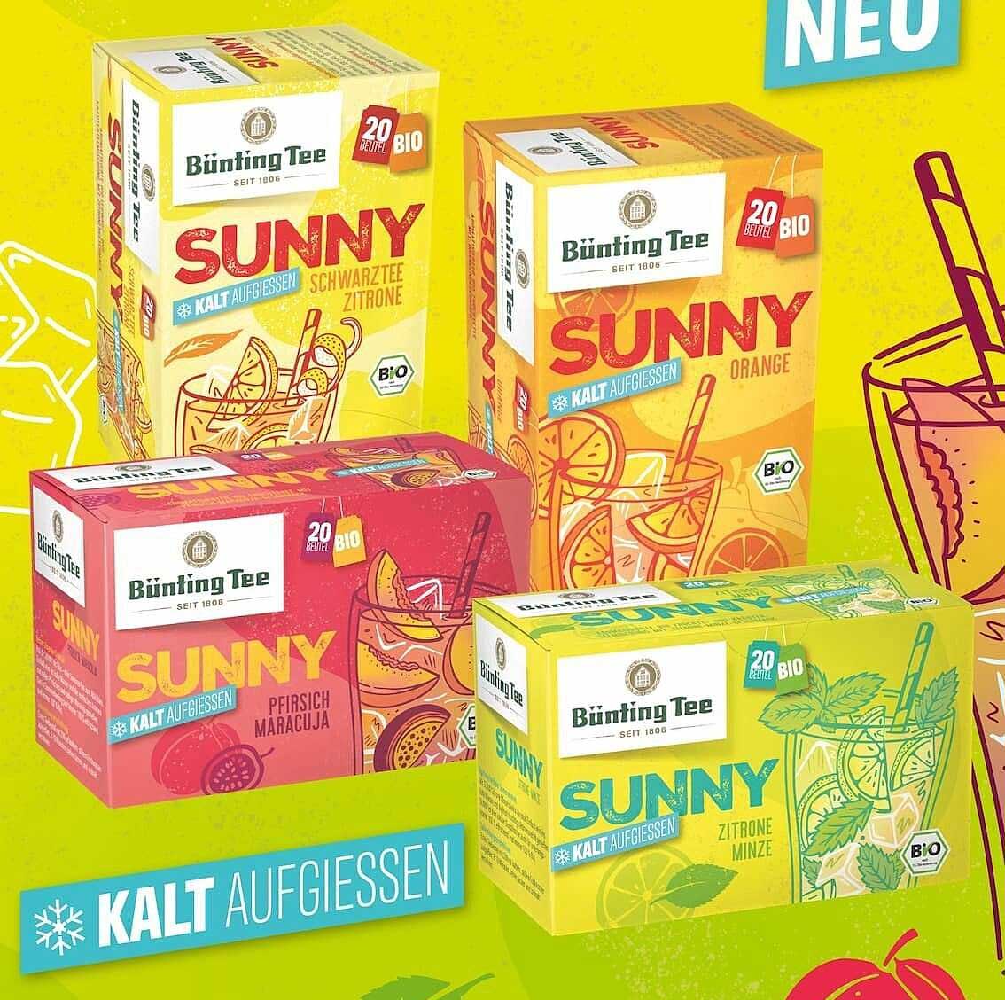 BÜNTING TEE SUNNY KALTAUFGIESSEN - VERSCHIEDENE SORTEN