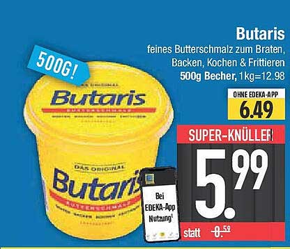 Butaris feines Butterschmalz 500g