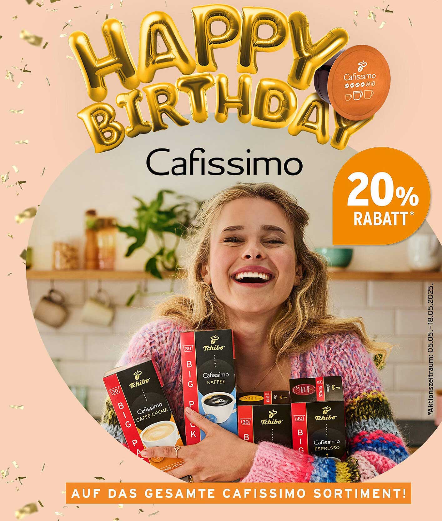 Cafissimo – 20% Rabatt auf das gesamte Sortiment